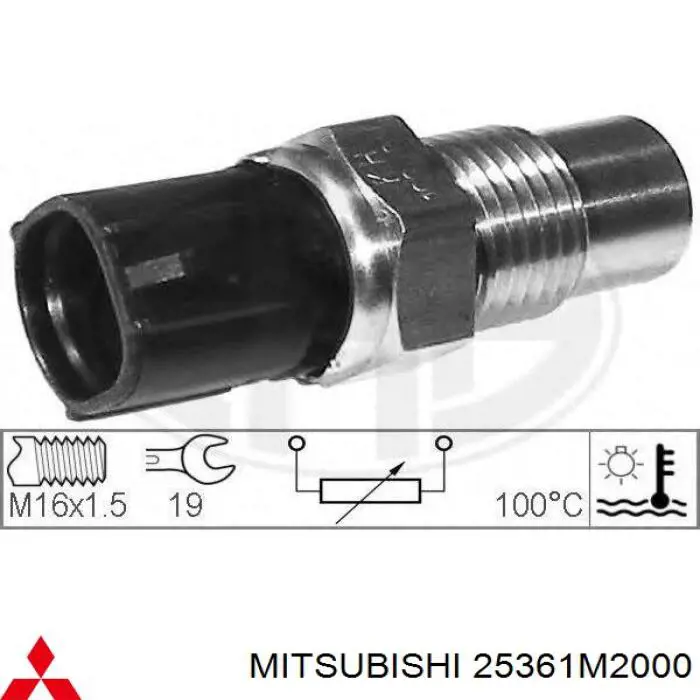 25361M2000 Mitsubishi термо-датчик включення вентилятора радіатора