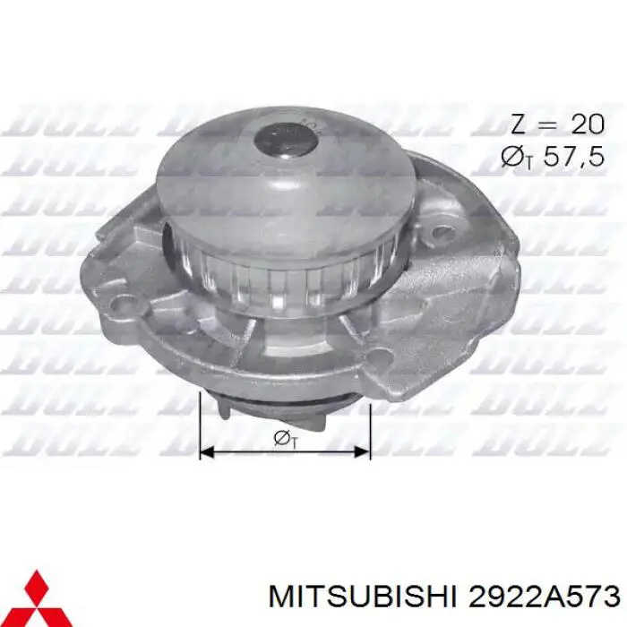 2922A573 Mitsubishi Шланг охолодження автоматичної коробки передач