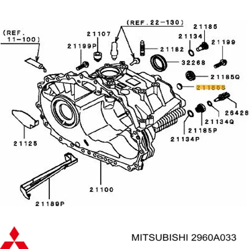 Пробка заливна заднього (переднього) моста Mitsubishi 2960A033 ціна, від 3.61 USD