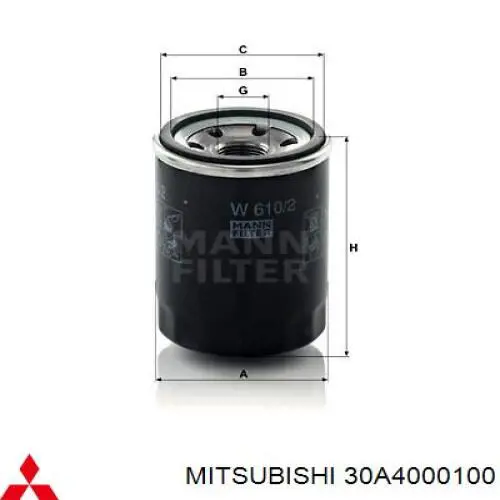 Фільтр масляний Mitsubishi 30A4000100