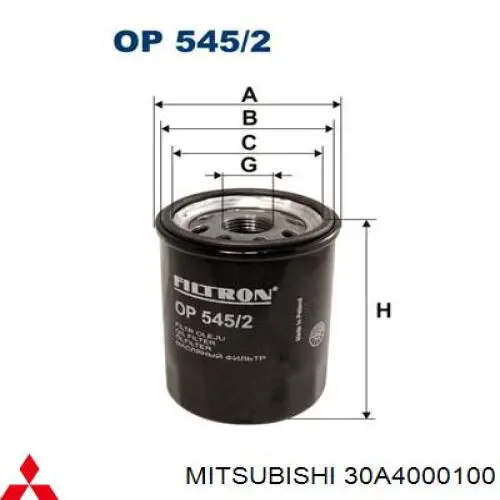30A4000100 Mitsubishi Фільтр масла