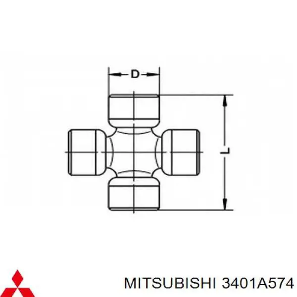 3401A574 Mitsubishi хрестовина карданного валу
