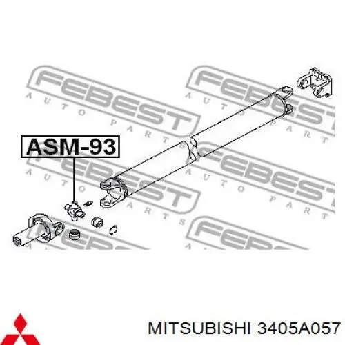 3405A057 Mitsubishi Хрестовина карданного валу