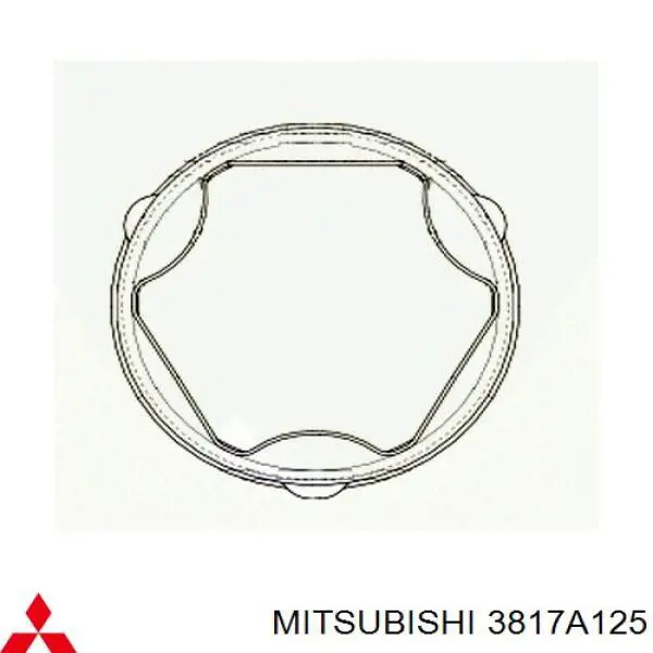 Купити 3817A125 Mitsubishi Пильник ШРКШ внутрішній, лівий