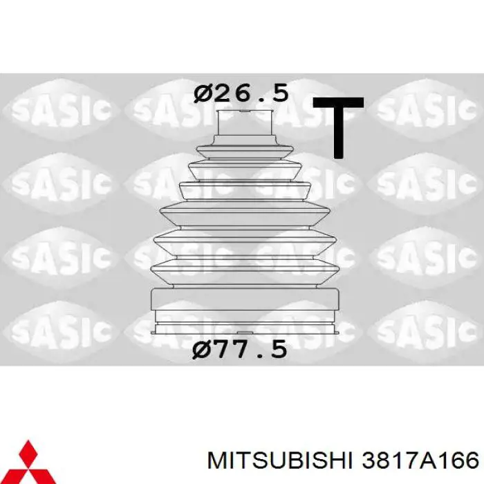 Пильник ШРУСа зовнішній, передній піввісі 3817A166 Mitsubishi