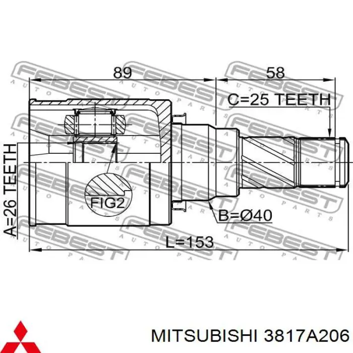 3817A206 Mitsubishi 