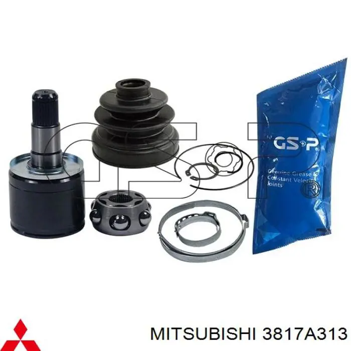 Шарнір кутових швидкостей передній лівий Mitsubishi 3817A313 ціна, від 37.03 USD