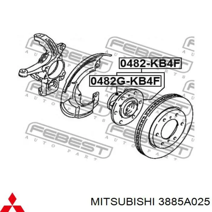  Mitsubishi 3885A025 ціна, від 78.43 USD