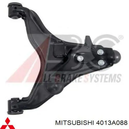 Важіль передньої підвіски нижній, правий Mitsubishi 4013A088 ціна, від 38.01 USD