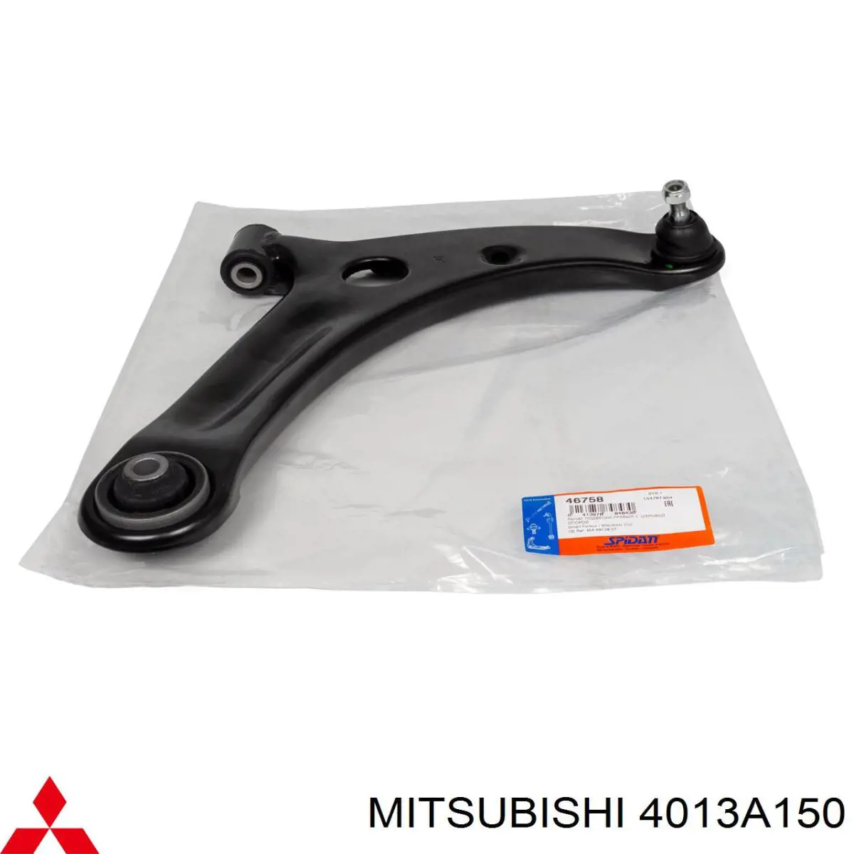 Важіль передньої підвіски нижній, правий 4013A150 Mitsubishi