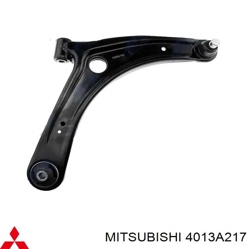 Важіль передньої підвіски нижній, лівий 4013A217 Mitsubishi