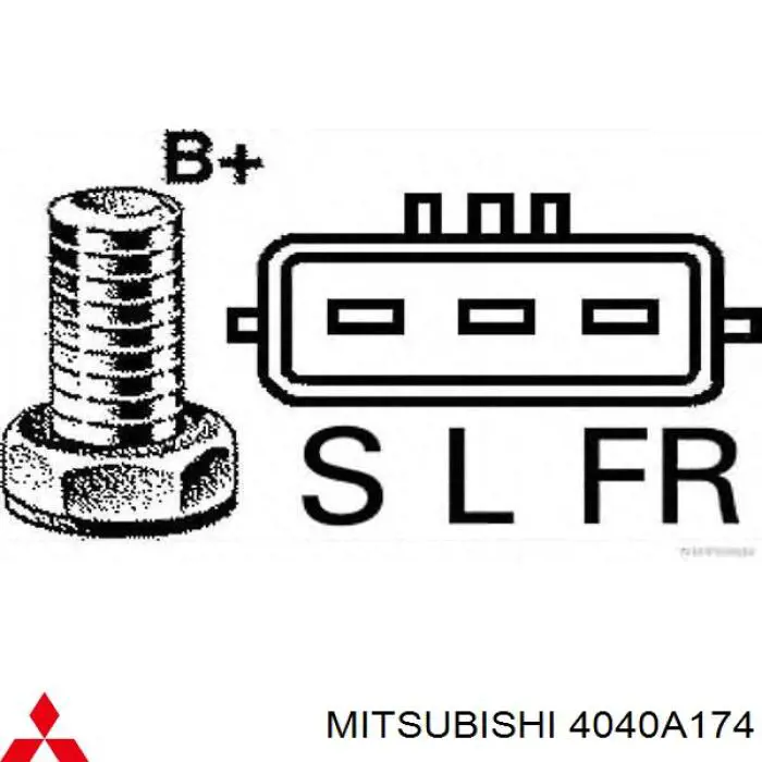 Пружина передня Mitsubishi 4040A174 ціна, від 45.61 USD