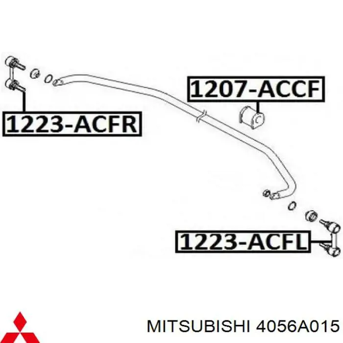 Купити 4056A015 Mitsubishi Тяжка стабілізатора, переднього, ліва