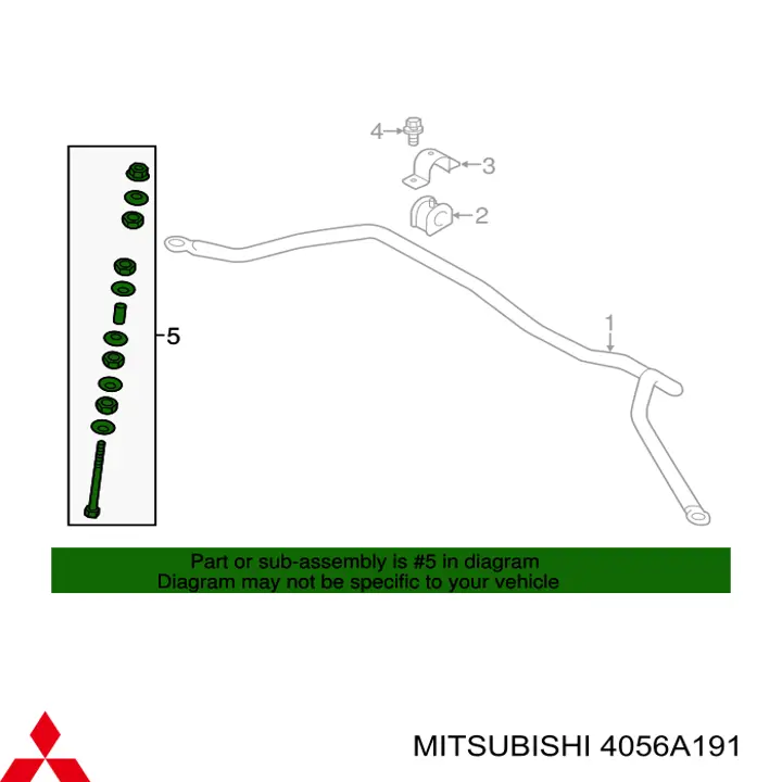 Амортизаційна стійка Mitsubishi 4056A191 ціна, від 5.48 USD