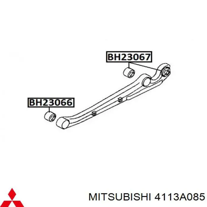 Купити 4113A085 Mitsubishi Сайлентблок заднього поздовжнього нижнього важеля