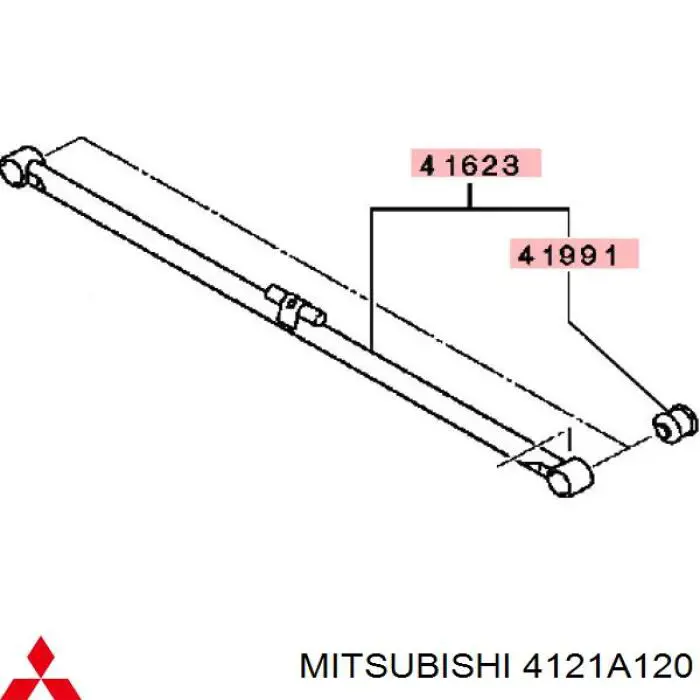Штанги реактивні задньої підвіски Mitsubishi 4121A120 ціна, від 69.22 USD