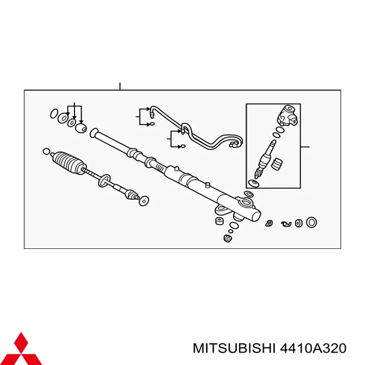 4410A320 Mitsubishi рейка рульова