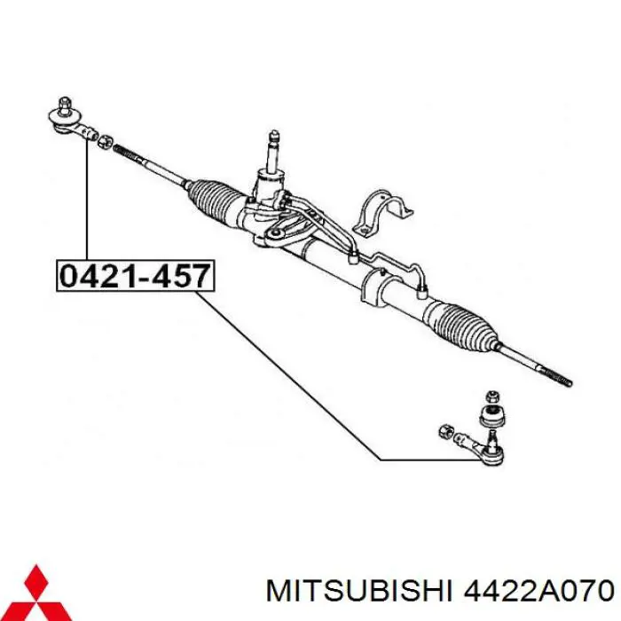 Купити 4422A070 Mitsubishi Рульовий наконечник