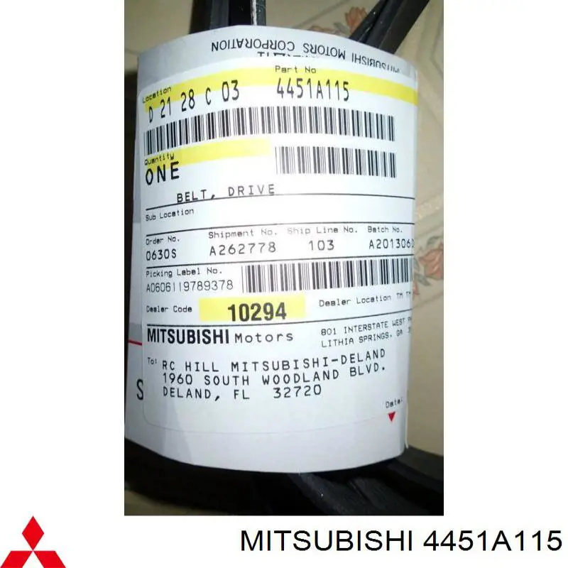 Купити 4451A115 Mitsubishi Ремінь генератора