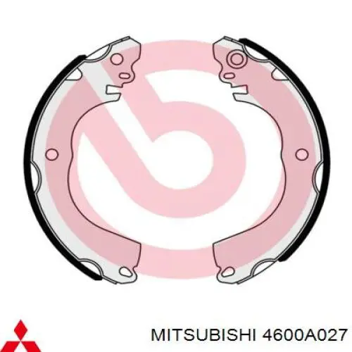 4600A027 Mitsubishi колодки гальмові задні, барабанні