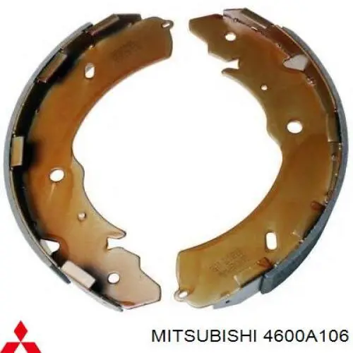 Купити 4600A106 Mitsubishi Колодки гальмові задні, барабанні