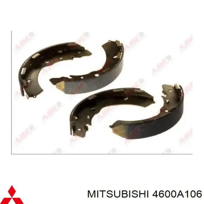 Колодки гальмові задні, барабанні Mitsubishi 4600A106 ціна, від 35.14 USD