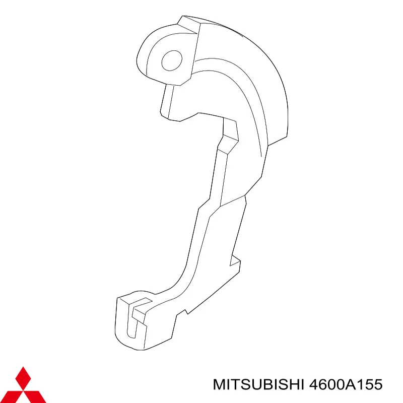 Скоба-розтяжка гальмівного барабана, права Mitsubishi 4600A155 ціна, від 17.86 USD