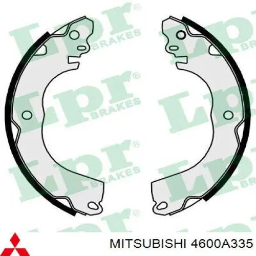 4600A335 Mitsubishi Колодки гальмівні задні, барабанні