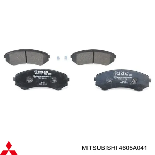 Гальмівні колодки Mitsubishi 4605A041 ціна, від 18.45 USD