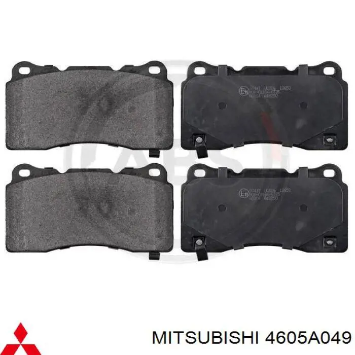 4605A049 Mitsubishi колодки гальмівні передні, дискові