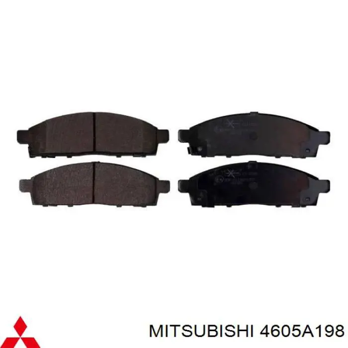 4605A198 Mitsubishi Передні гальмівні колодки
