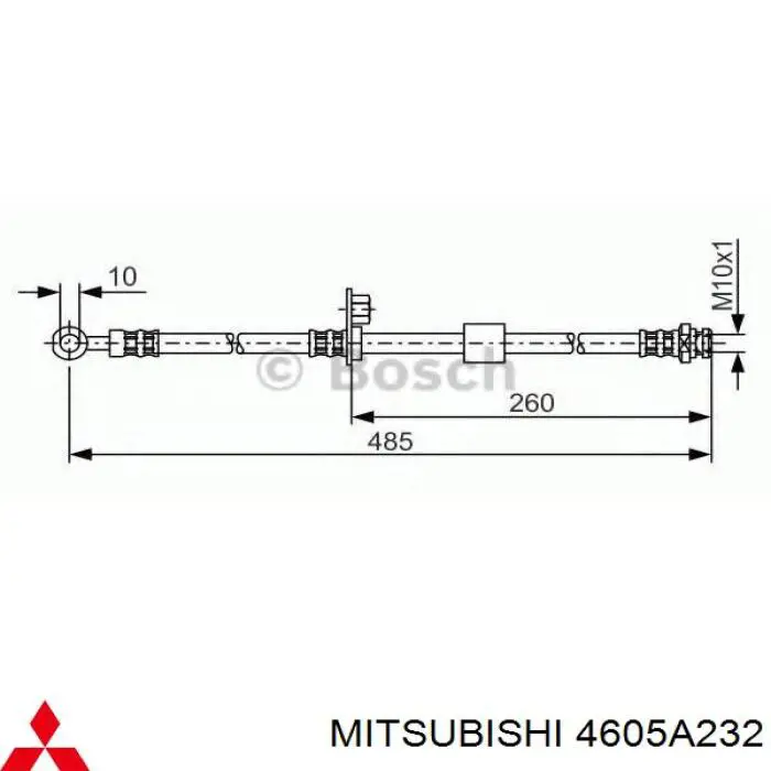 Гальмівні шланги передні A4544201126 Mercedes