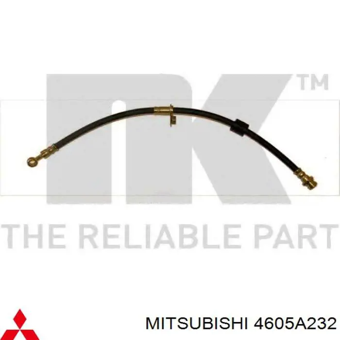 Шланг гальмівний передній Mitsubishi 4605A232 ціна, від 11.72 USD