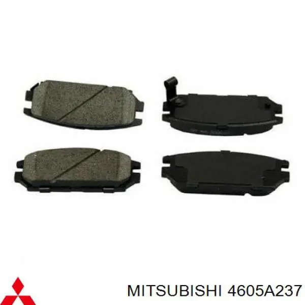 Задні гальмівні колодки 4605A237 Mitsubishi