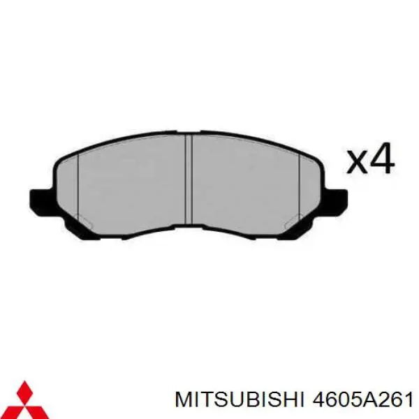Купити 4605A261 Mitsubishi Колодки гальмівні передні, дискові
