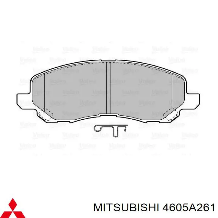 Передні тормозні колодки 4605A261 Mitsubishi