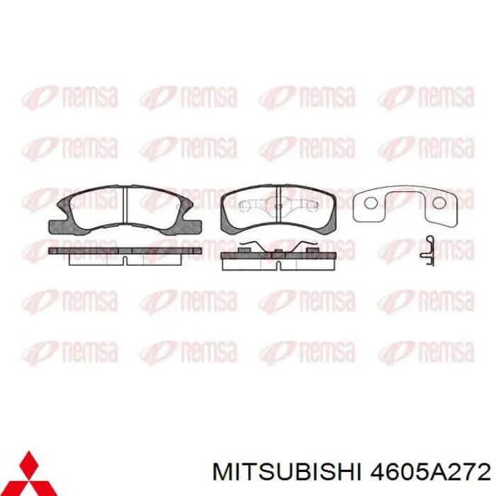 Колодки гальмівні передні, дискові 4605A272 Mitsubishi