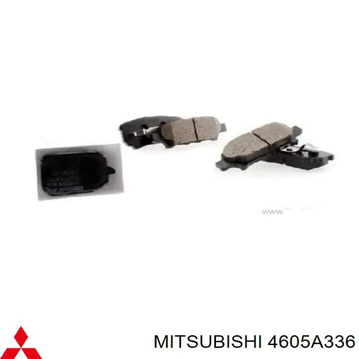 4605A336 Mitsubishi колодки гальмові задні, дискові