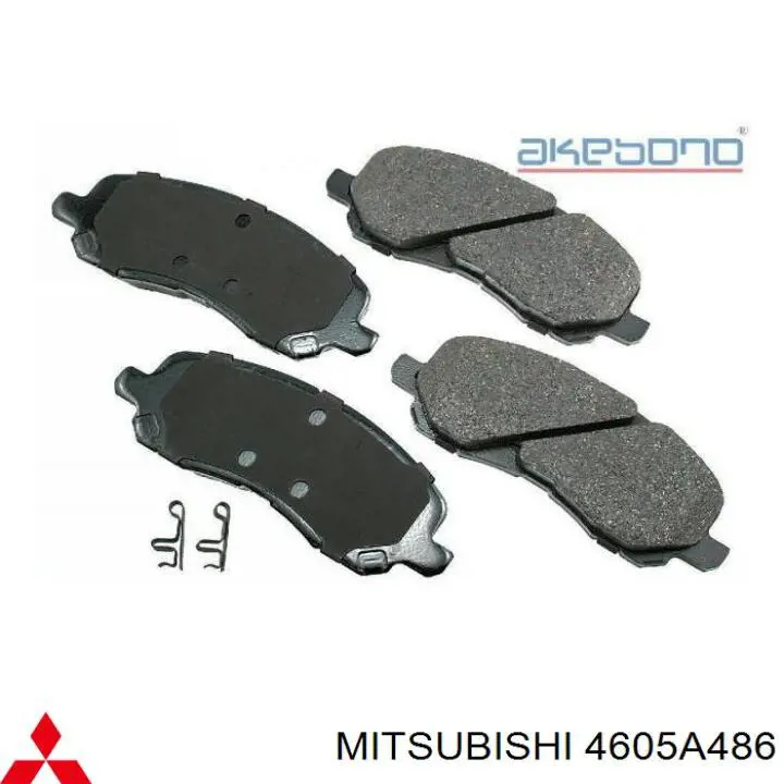 4605A486 Mitsubishi Передні гальмівні колодки