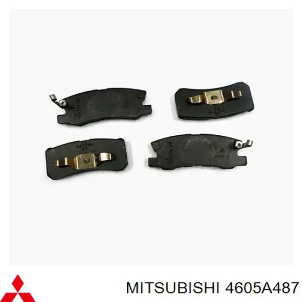 4605A487 Mitsubishi колодки гальмові задні, дискові