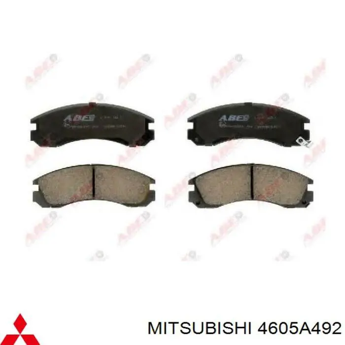 4605A492 Mitsubishi колодки гальмівні передні, дискові