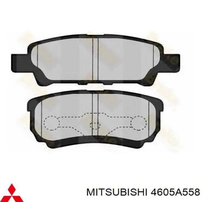 Задні гальмівні колодки Mitsubishi 4605A558 ціна, від 18.93 USD