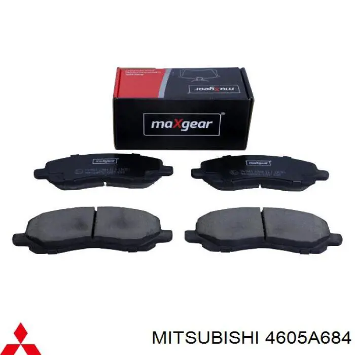 Передні тормозні колодки 4605A684 Mitsubishi
