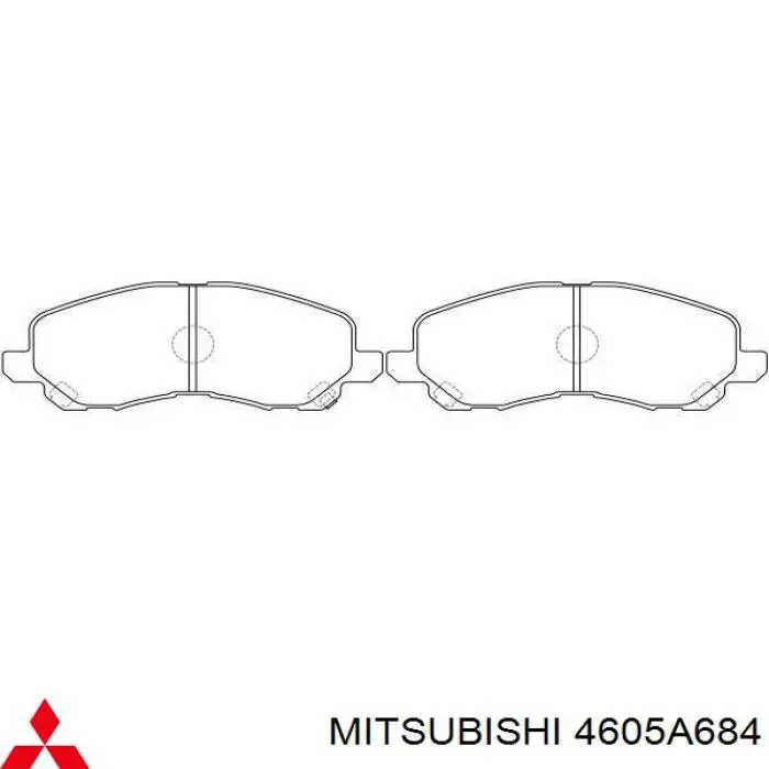 Тормозні колодки Mitsubishi 4605A684