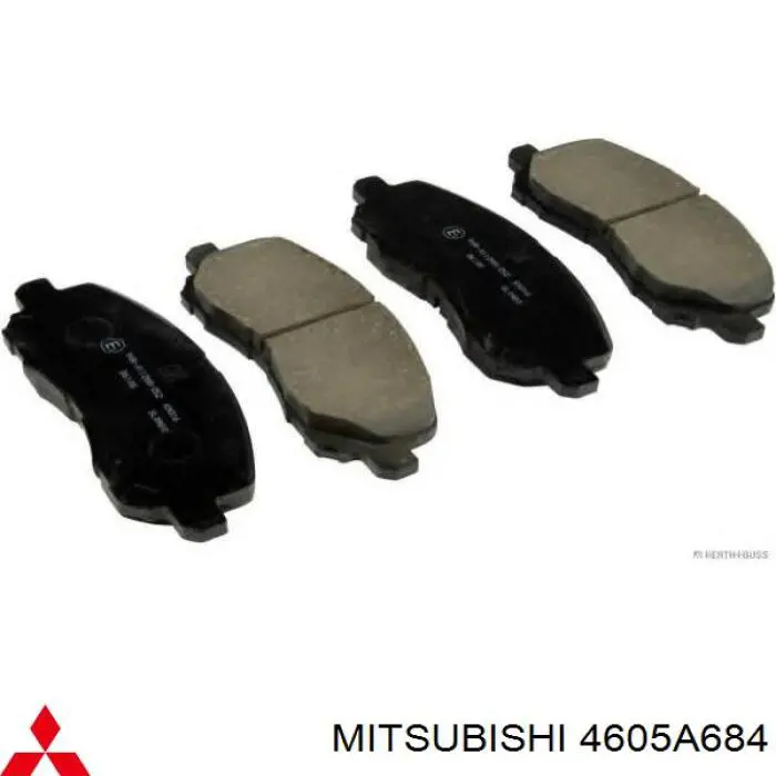 4605A684 Mitsubishi Передні гальмівні колодки