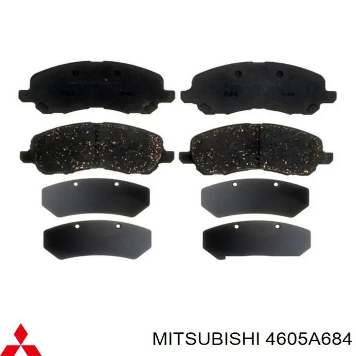 Гальмівні колодки Mitsubishi 4605A684 ціна, від 25.91 USD