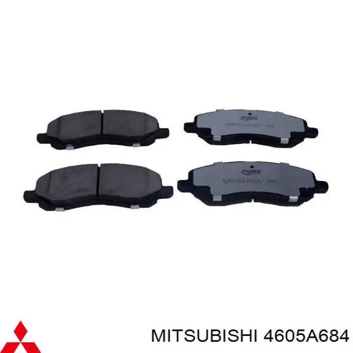 Купити 4605A684 Mitsubishi Колодки гальмівні передні, дискові