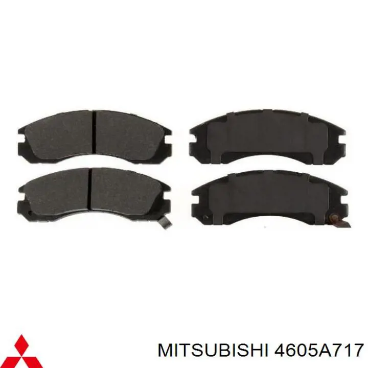 4605A717 Mitsubishi Передні гальмівні колодки