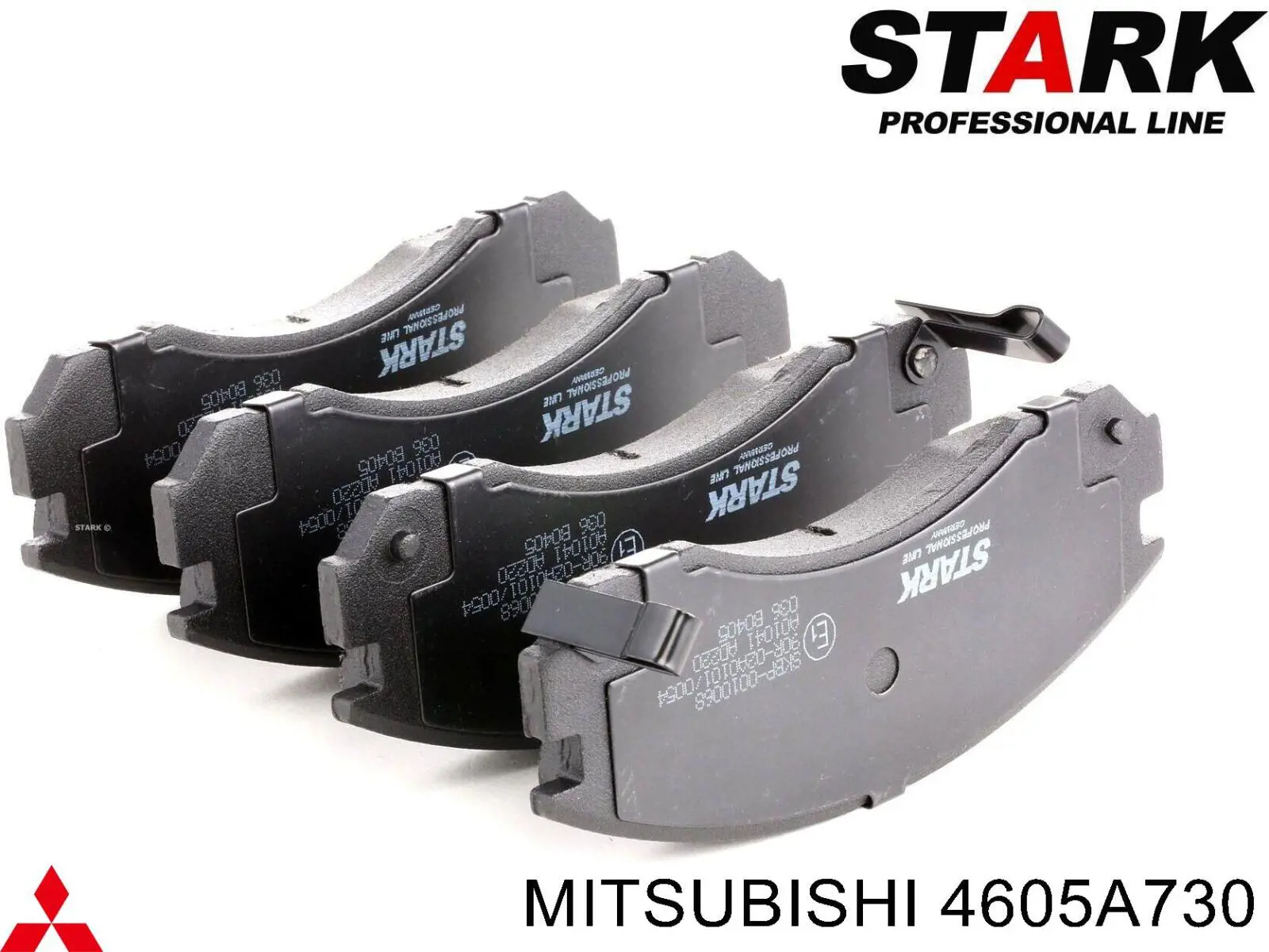 Купити 4605A730 Mitsubishi Колодки гальмівні передні, дискові