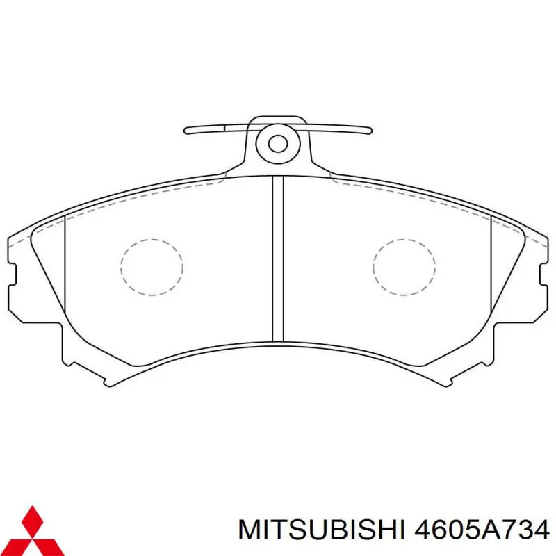 Тормозні колодки Mitsubishi 4605A734